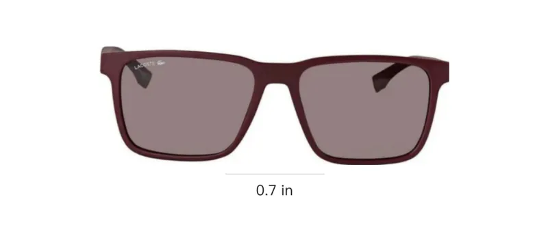 LACOSTE Polycarbonate Acetate Square Sunglasses Men's Brown-2