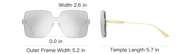 DIOR Alloy Frame Butterfly Sunglass Unisex-3