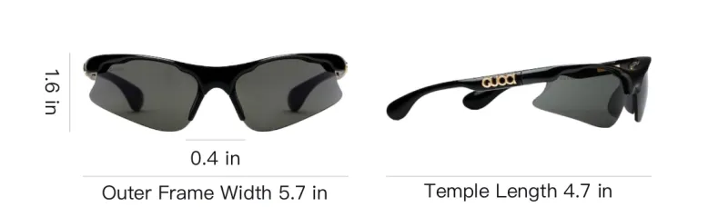 GUCCI Injection Molding Irregular Shape Sunglasses Women's Black-3