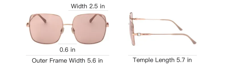 Jimmy Choo Lili Square Frame Sunglasses-3