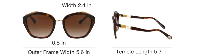 BVLGARI Plastic Irregular Shape Sunglasses Women's Tortoiseshell-4