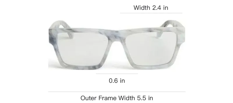 OFF WHITE Optical Style 46 Square Frame Glasses-2