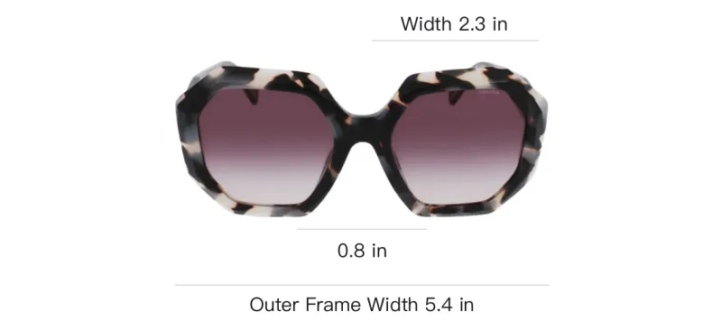 Police Acetate Injection Molded Metal Irregular Shape Sunglasses Women's Tortoiseshell-2
