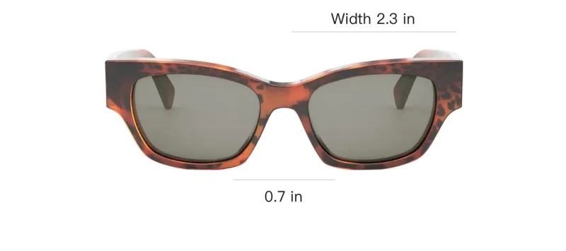 CELINE Plastic Irregular Shape Sunglasses Unisex Brown-3