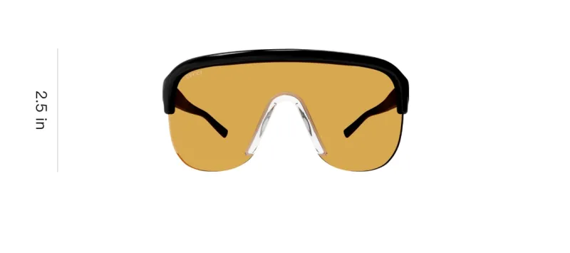 GUCCI Eyewear Mask Shaped Frame Sunglasses-3