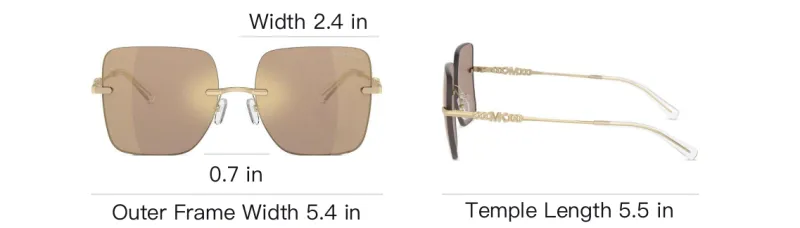 MICHAEL KORS Quebec Square Frame Sunglasses-3