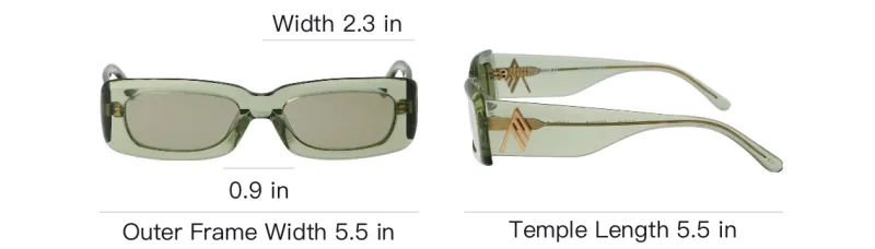 The Attico X The Attico Squared Frame Sunglasses-4