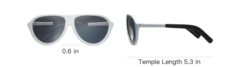 Moncler Aviator Sunglasses Men's White-2