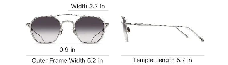 Matsuda Geometric frame Sunglasses-3