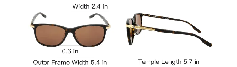 MONTBLANC Acetate Rectangular Sunglasses Men's Black-3