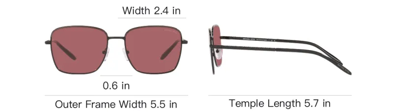 MICHAEL KORS Metal Square Sunglasses Men's Black-4