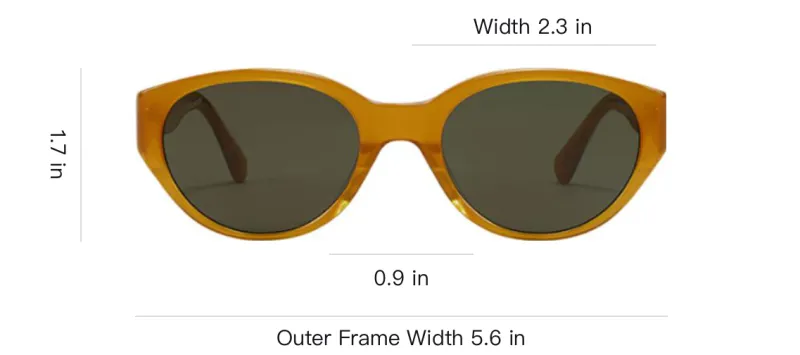 Fakeme Plate Frame Cat Eye Sunglasses Unisex Multicolor-1
