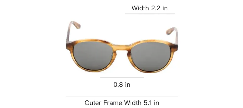 MARC OPOLO Stainless Steel Oval Sunglasses Unisex Brown-2