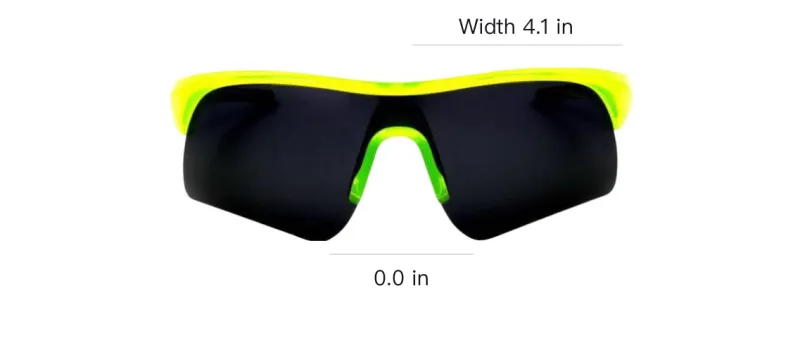 Polaroid Polycarbonate Irregular Shape Sunglasses Unisex Yellow Green-5