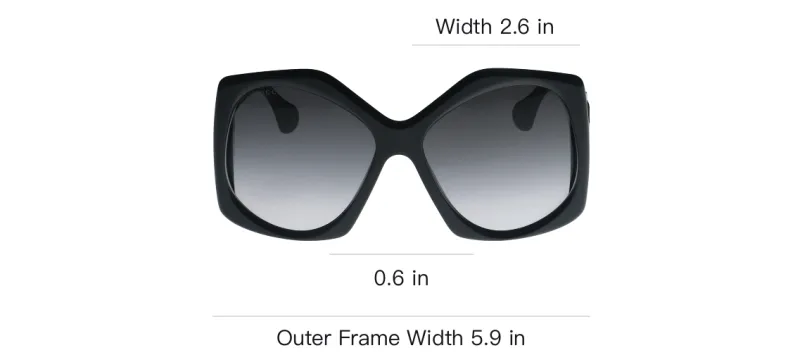 GUCCI Sqaure Frame Injection Sunglasses-3
