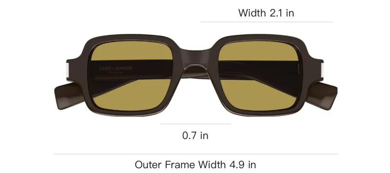 SAINT LAURENT Square Frame Sunglasses-2
