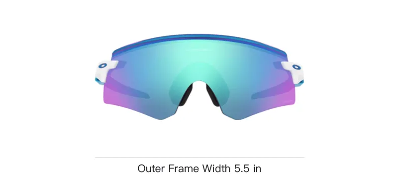 Oakley Injection Molded Irregular Shape Sunglasses Unisex Blue-3
