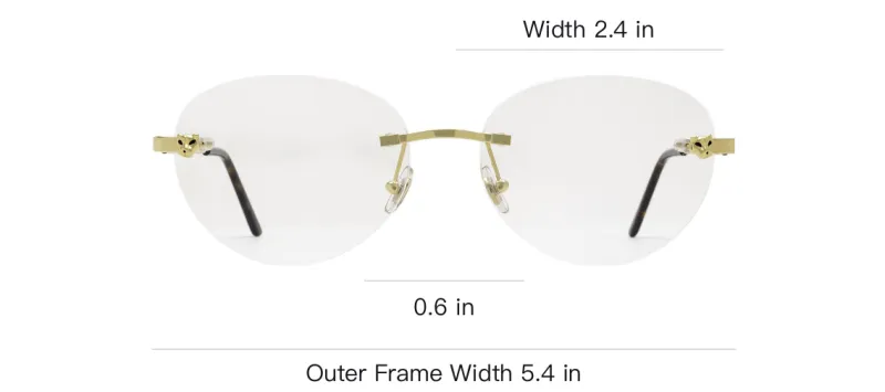 Cartier Rimless Round Glasses-1