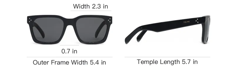 CELINE Eyewear Square Frame Sunglasses-3