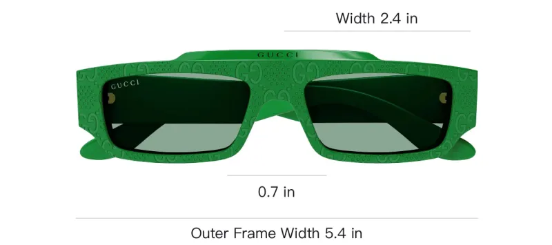 GUCCI Rectangle-Frame Sunglasses-2