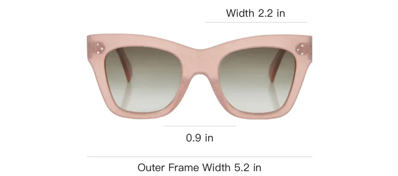 CELINE Acetate Cat Eye Sunglasses Women's Pink-2