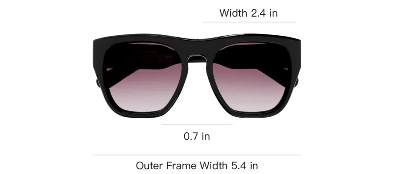 Chloe Acetate Square Sunglasses Women's Black-2