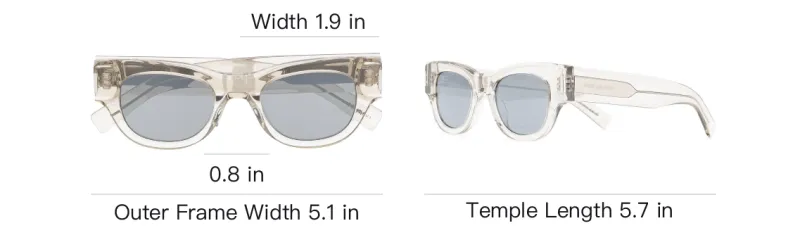 SAINT LAURENT Cat Eye Frame Sunglasses-2