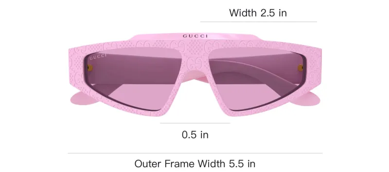 GUCCI Eyewear Rectangle Frame Sunglasses-2