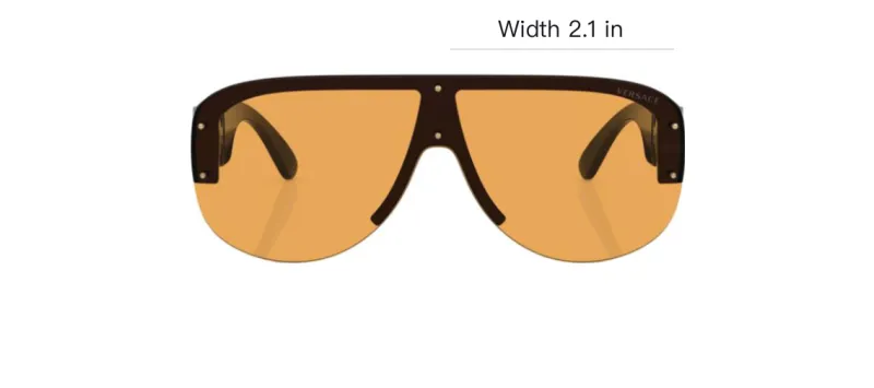 VERSACE Aviator Frame Sunglasses-3