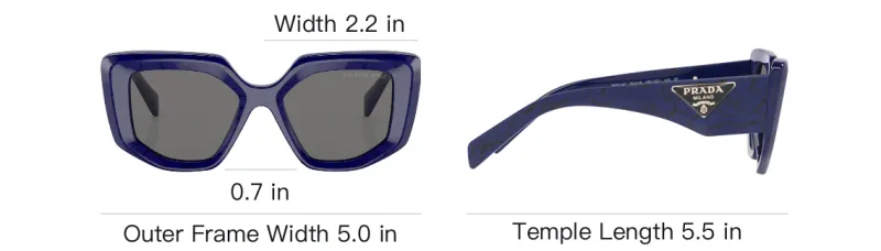 PRADA Eyewear Geometric frame Logo detail Sunglasses-3