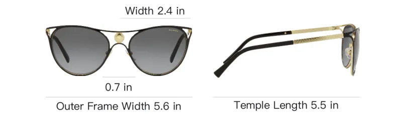 VERSACE Cat Eye Sunglasses-3