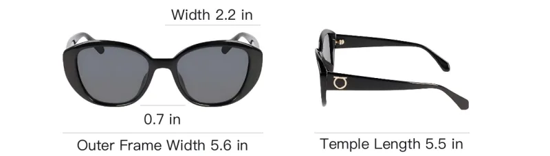 FERRAGAMO Plate Frame Cat Eye Sunglasses Women's Black-4