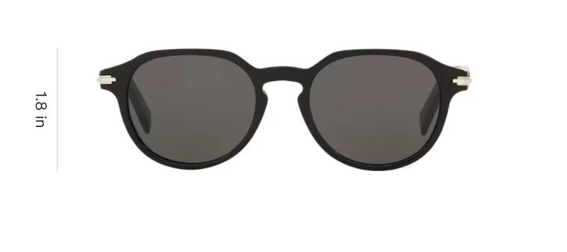 DIOR Acetate Irregular Shape Sunglasses Women's Black-3