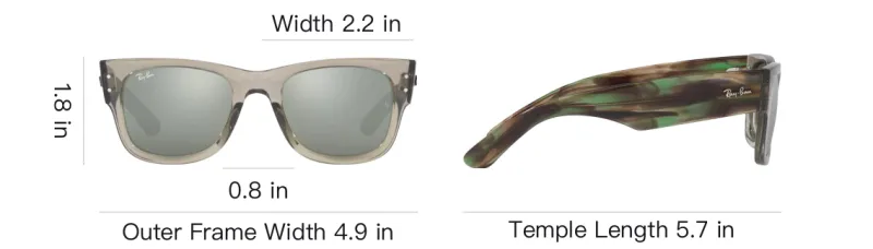 RayBan Mega Wayfarer Square-frame Sunglasses-3