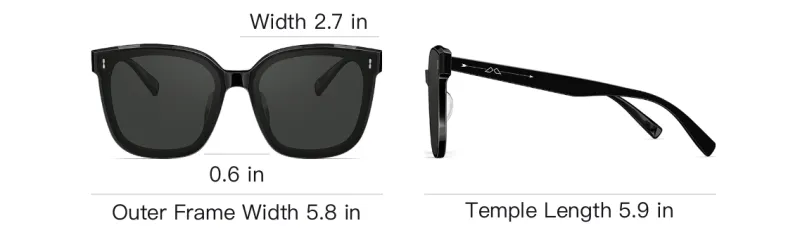 MOLSION Plate Frame Square Sunglasses Unisex-3