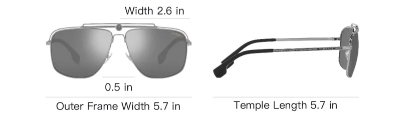 VERSACE Oval Sunglasses-4