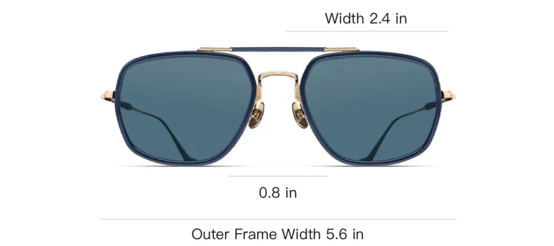 Matsuda Tinted lenses Pilot frame Sunglasses-2