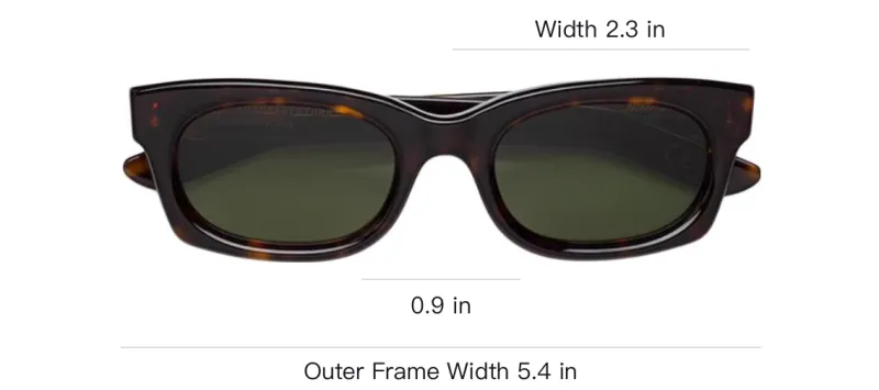 Retrosuperfuture Plate Frame Rectangular Eyeglass Frames Unisex Tortoiseshell-2