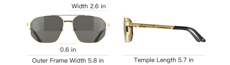 Cartier Pilot frame Sunglasses-3