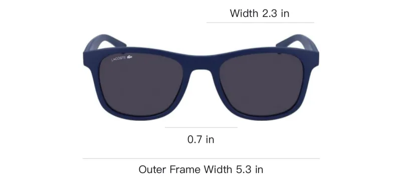 LACOSTE Logo engraved Square frame Sunglasses-2