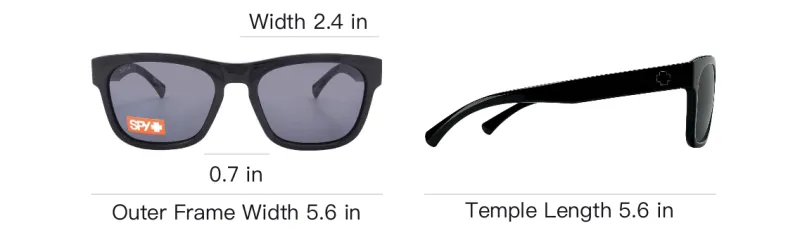 SPY Plastic Square Sunglasses Unisex Multicolor-2