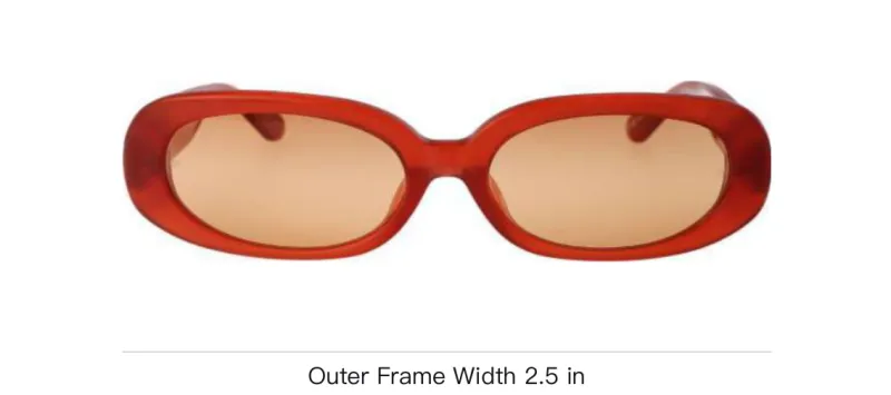 Linda Farrow X Rowen Rose Cara Oval Frame Sunglasses-3