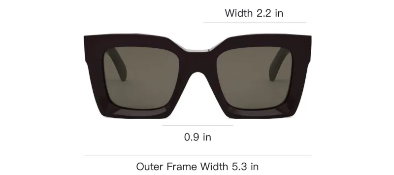 CELINE Square Frame Sunglasses-2