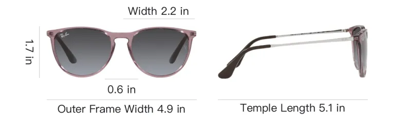 RayBan Erika Phantos Frame Sunglasses-4