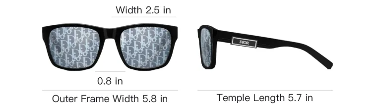 DIOR Sunglasses Men Black - POIZON