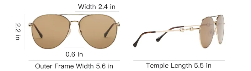 GUCCI Horsebit detail Sunglasses-2