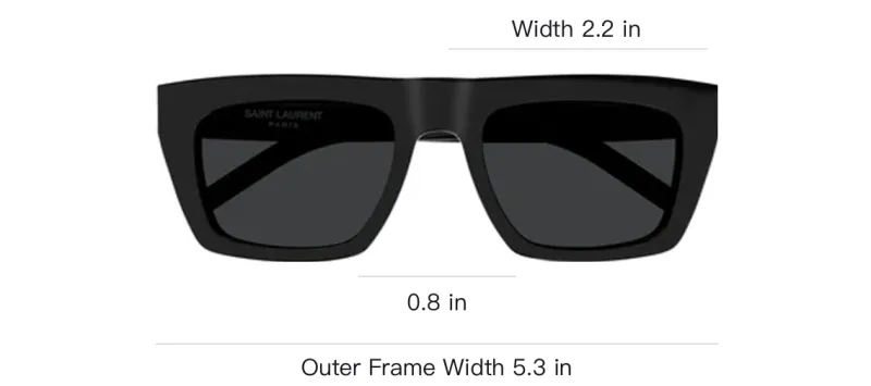 SAINT LAURENT Eyewear Rectangular Frame Sunglasses-2