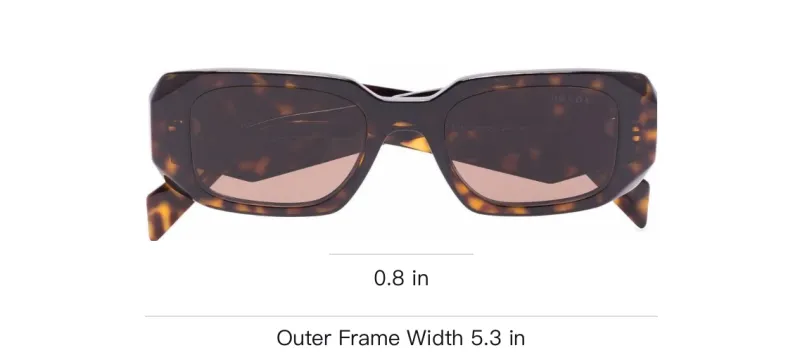 PRADA Tortoiseshell Square frame Sunglasses-2
