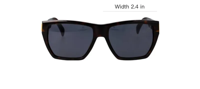 Dunhill Acetate Square Sunglasses Unisex Gray-3