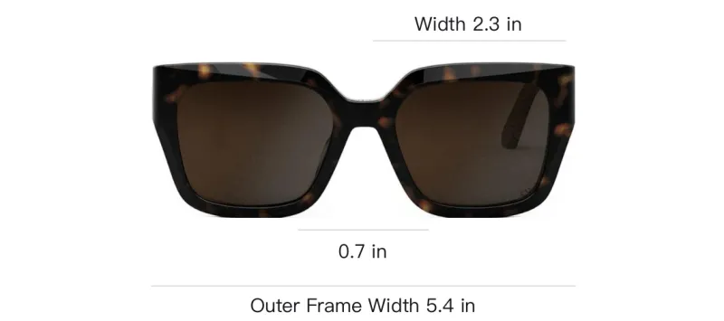 DIOR Irregular Shape Sunglasses Unisex Tortoiseshell-2